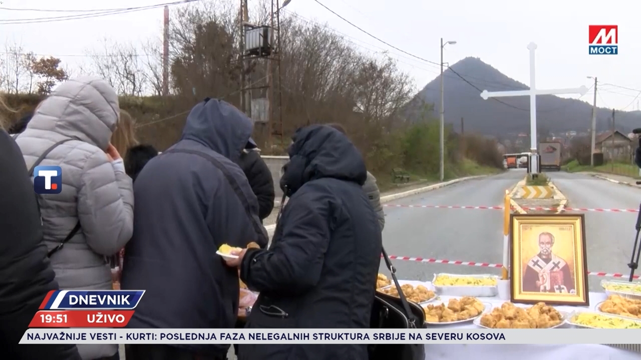 Srbi Sa Kosova I Svetog Nikolu Obele Eli Na Barikadi