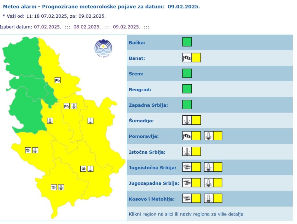 Ste E Zima Rhmz Dao Novu Najavu Meteoalarm Za Vikend Na Snazi Zbog