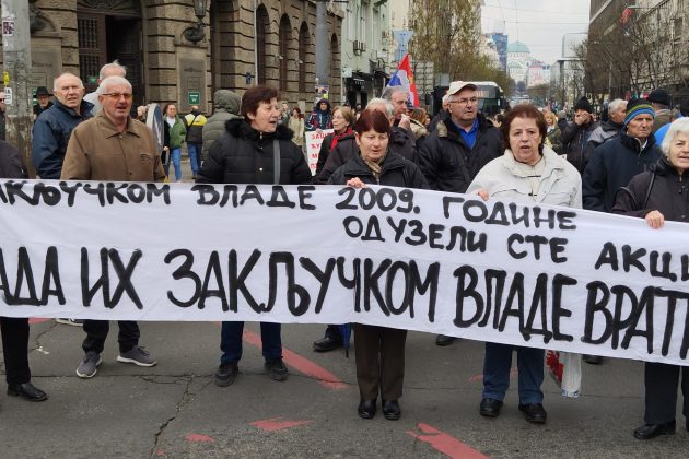 Policija sprečava protest bivših radnika PKB korporacije