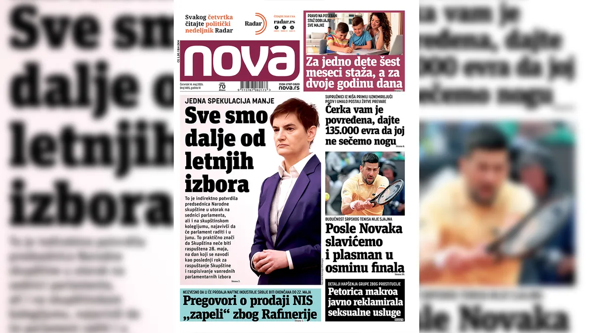 "Nova" piše: Sve smo dalje od letnjih izbora