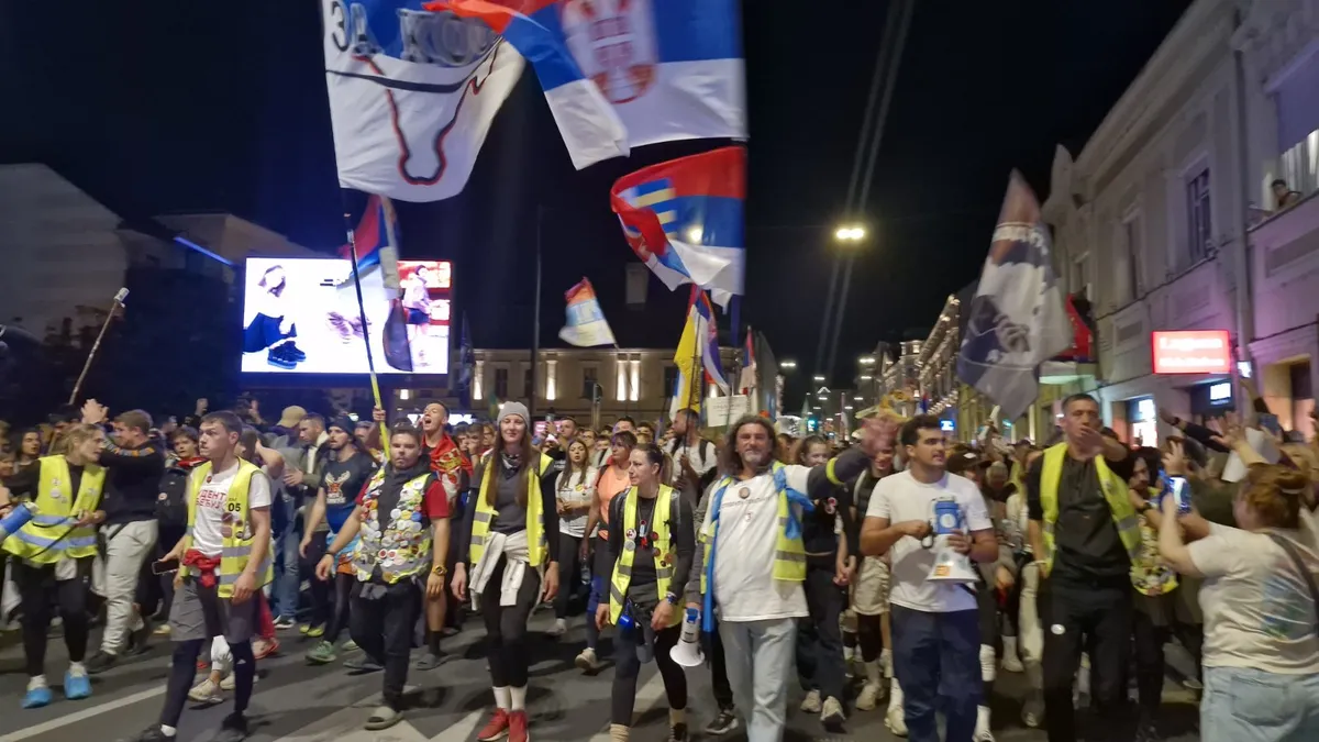BLOG UŽIVO Pratite doček studenata i građana koji su peške stigli do Beograda