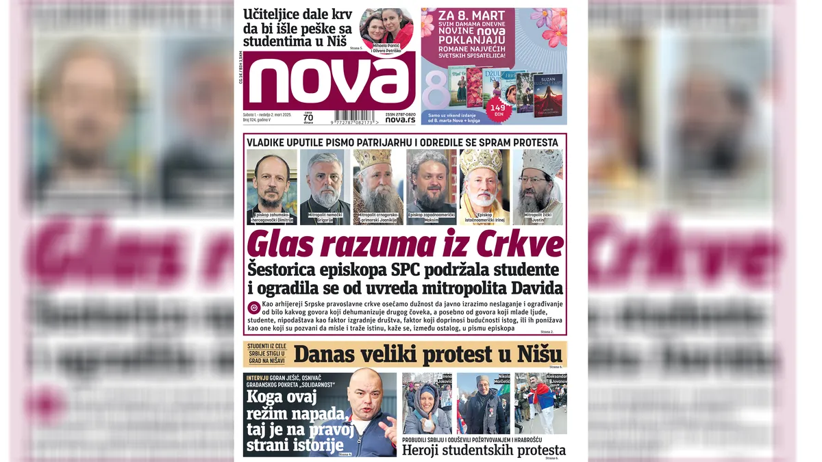 Glas Razuma „Nova“ piše: Glas razuma iz Crkve - nova.rs