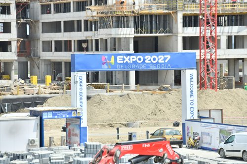 The Expo 2027 construction site tour was organized as part of the first meeting for planning international participation in the specialized exhibition "Expo 2027 Belgrade".