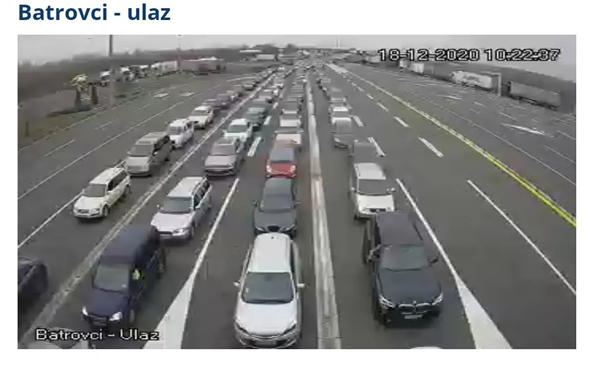 AMSS upozorava: Vožnju prilagoditi promenljivom vremenu, kamioni na Batrovcima čekaju tri sata