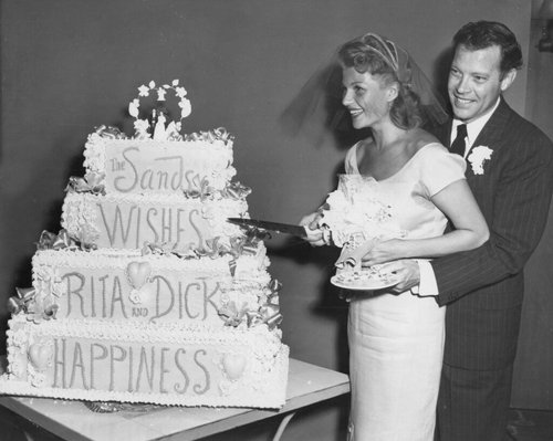 Feb. 17, 2011 - Wedding day of RITA HAYWORTH Dick Haymes at Sands Hotel in Las Vegas, NV Sept 24 1953.SUPPLIED BY   PHOTOS, INC.,Image: 90572112, License: Rights-managed, Restrictions: , Model Release: no, Credit line: g49 / Zuma Press / Profimedia