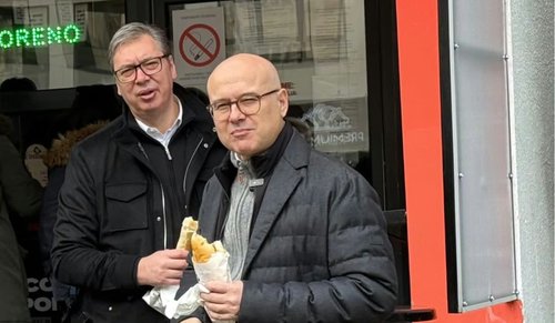 Aleksandar Vučić Miloš Vučević jutarnji sendvič