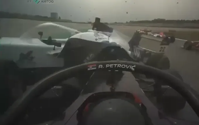 VIDEO Pogledajte snimak iz bolida Andreja Petrovića: Ovo pokazuje koliko je situacija bila dramatična