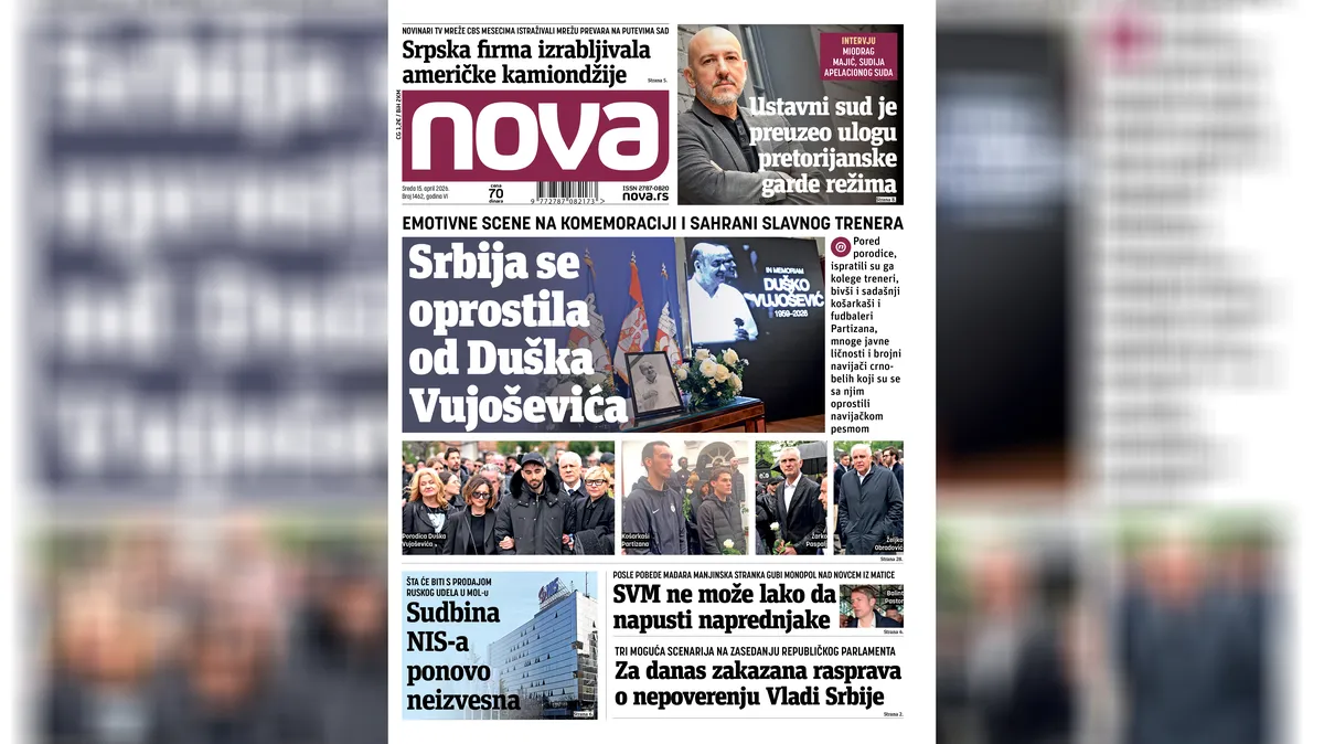 "Nova" donosi intervju sa sudijom Miodragom Majićem: Ustavni sud je preuzeo ulogu pretorijanske garde režima