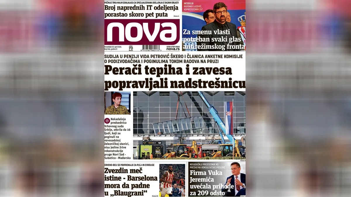 "Nova" piše: Perači tepiha i zavesa popravljali nadstrešnicu koja je ubila 16 ljudi i još jednu mladu ženu trajno osakatila