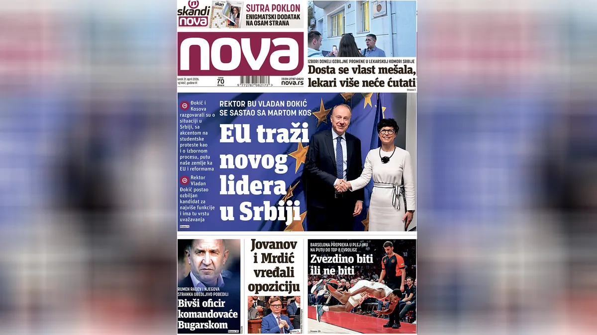 "Nova" piše: EU traži novog lidera u Srbiji