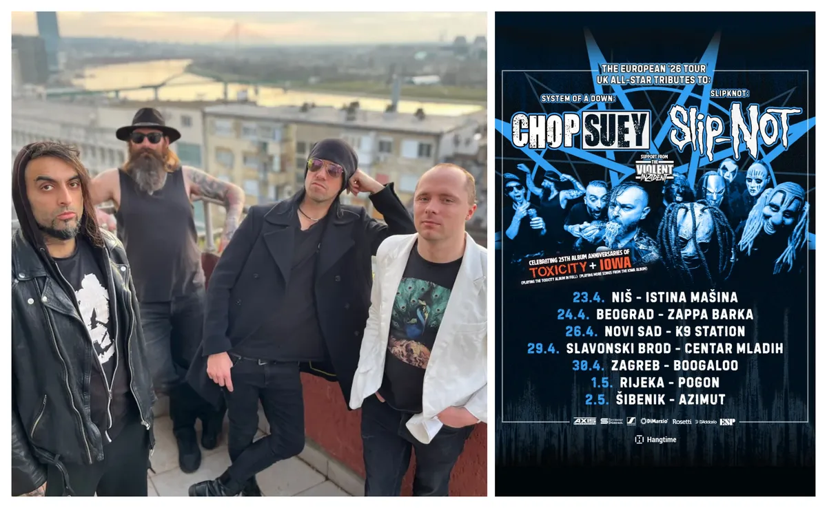 Velike System of a Down i Slipknot žurke u Nišu, Beogradu i Novom Sadu