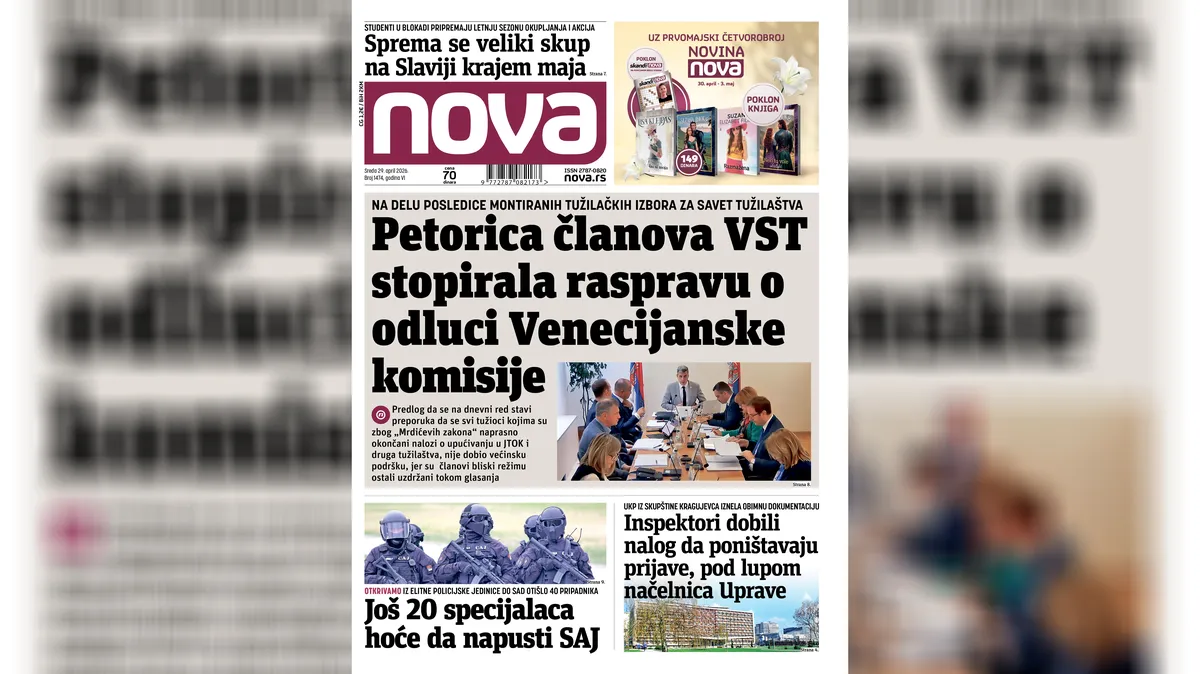 "Nova" piše: Kako su petorica članova VST stopirala raspravu o odluci Venecijanske komisije