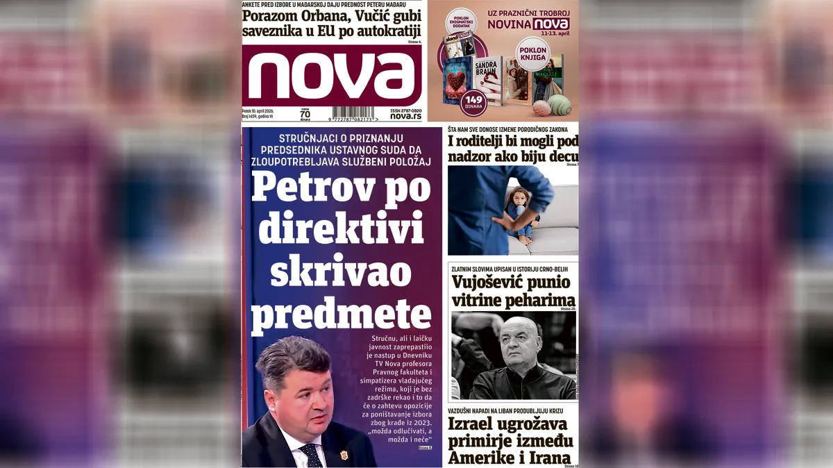 "Nova" piše: Predsednik Ustavnog suda sklanjao predmete po direktivi