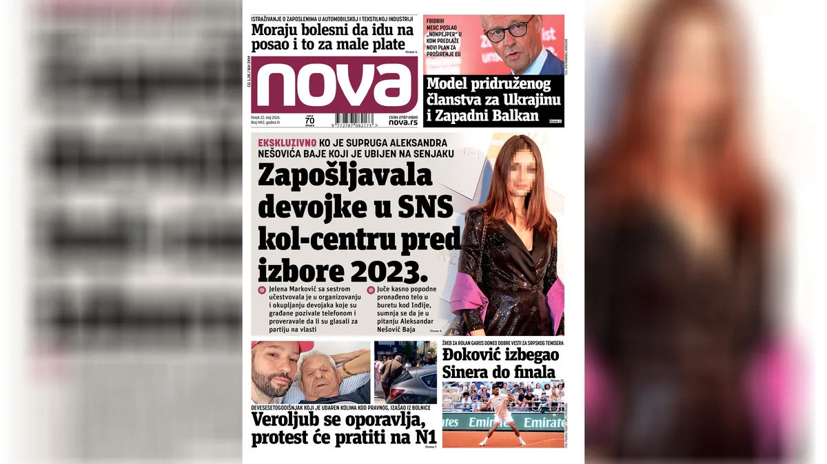 "Nova" piše: Ko je supruga Aleksandra Nešovića Baje koji je ubijen na Senjaku