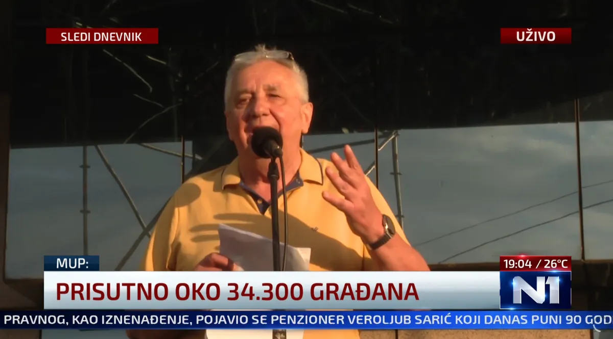 "Srbija je raj za investitore, a pakao je za radnike": Sindikalac na skupu na Slaviji poručio ucenjenim radnicima da će se studenti izboriti i za njih