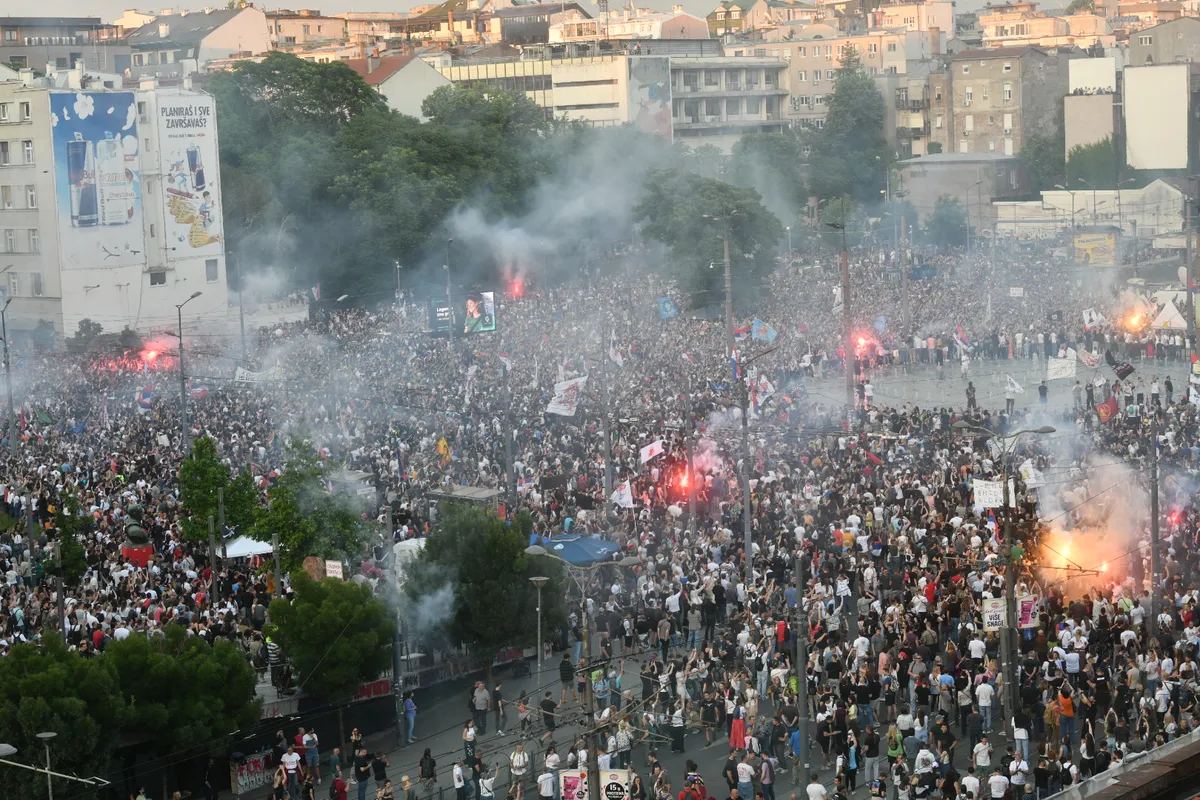 "190.000 puta hvala!": Studenti se zahvalili građanima koji su juče bili na Slaviji