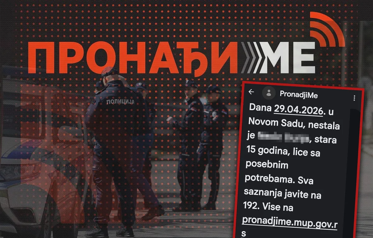 Zašto je sistem "Pronađi me" aktiviran tri dana nakon nestanka devojčice i zbog čega su poruke stizale i nakon što je nađena?