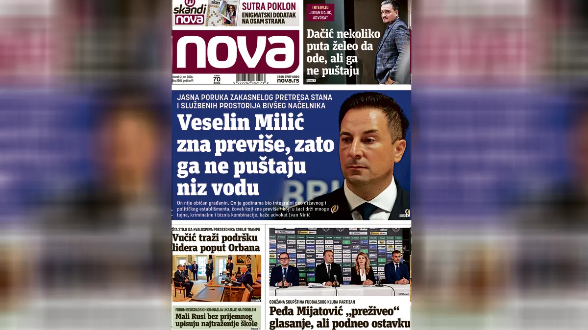 "Nova" piše: Šta se krije iza zakasnelog pretresa stana bivšeg načelnika beogradske policije