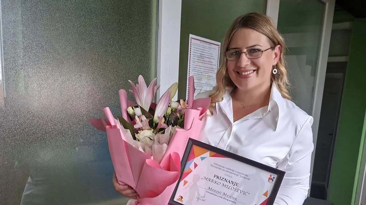 Marina iz Novog Pazara radi najhumaniji posao na svetu i zbog toga je osvojila najznačajnije priznanje: "Nema veće sreće nego kada vidim da su deca uspela"