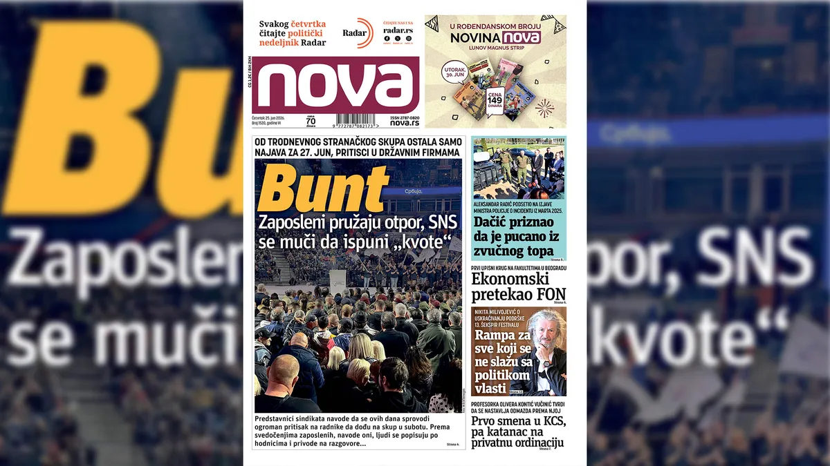 "Nova" piše: Zaposleni u državnim ustanovama pružaju otpor, vlast se muči da ispuni kvote za protest u subotu
