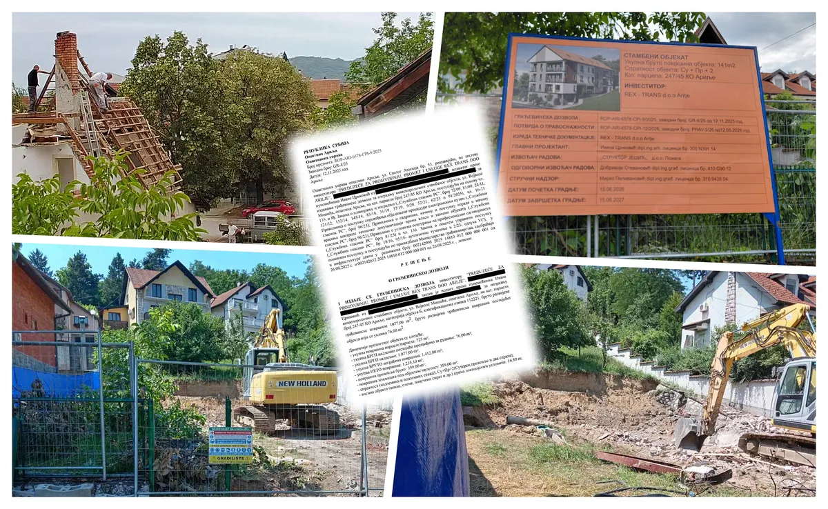 “Ako nastave sa gradnjom, zatrpaće nas”: Meštani Arilja u strahu zbog gradnje zgrade za koju je investitor dobio građevinsku dozvolu