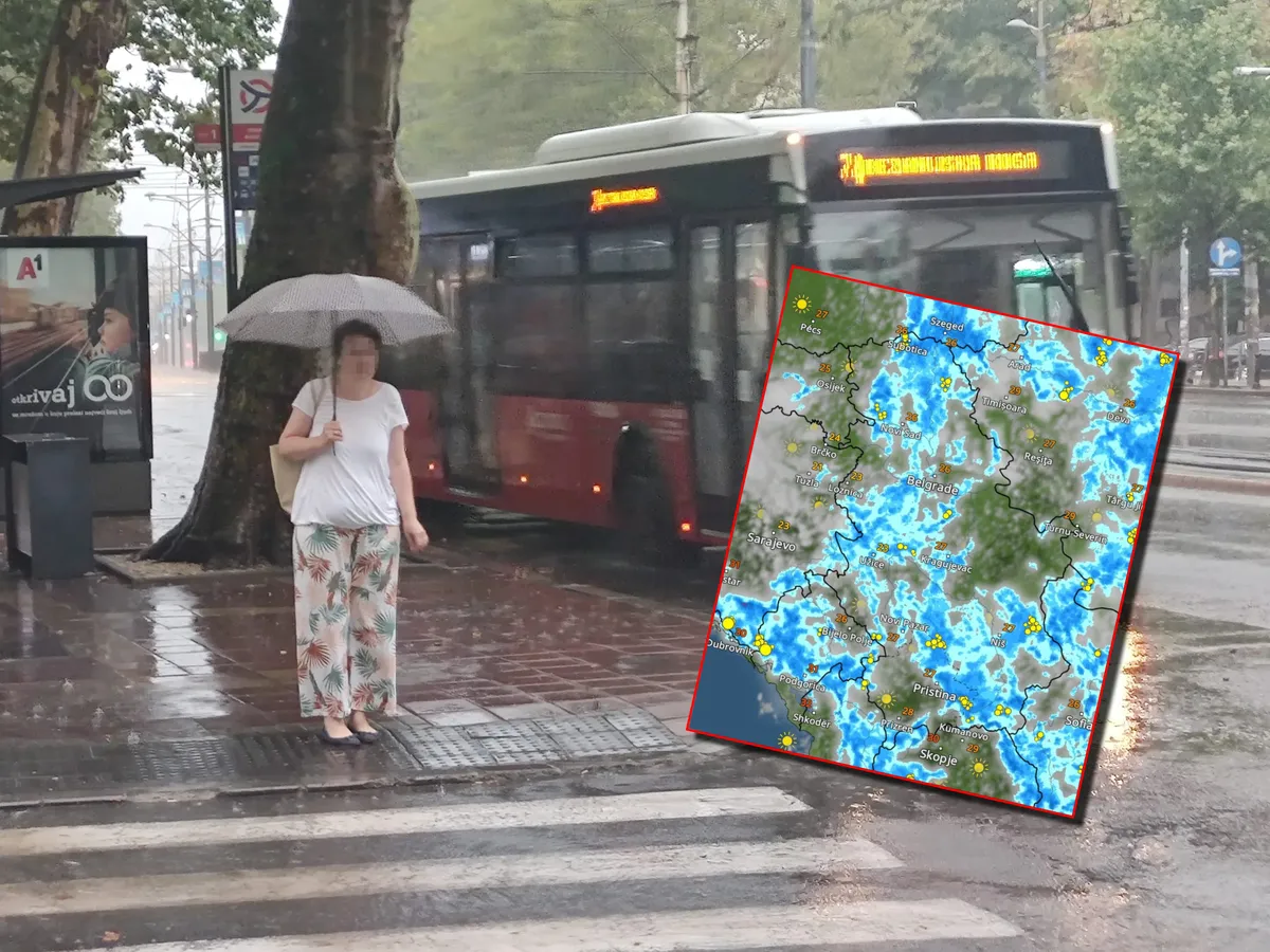 (MAPA) Snimak radara pokazuje kada počinje danas kiša, nepogode i grmljavina: Evo koliko će dugo nevreme trajate