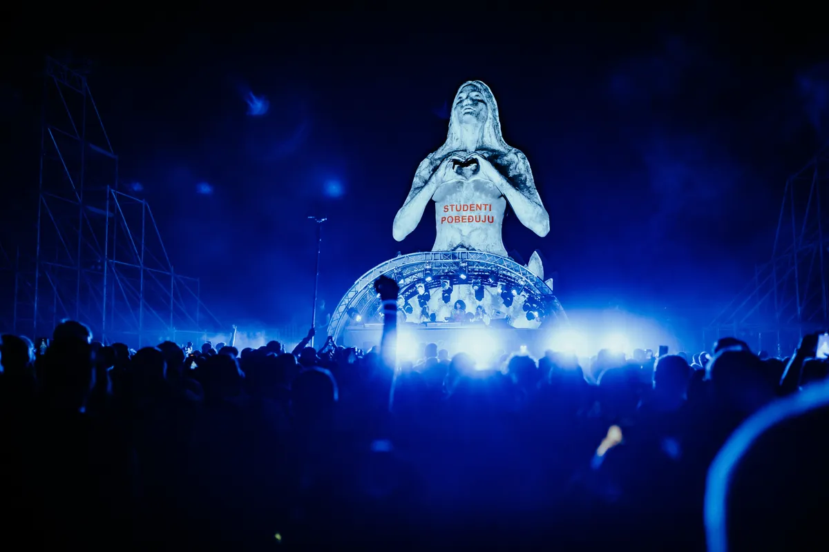 "Studenti pobeđuju" i na Malti: Uoči Exitovog festivala ovog vikenda, istaknut transparent podrške studentima FOTO