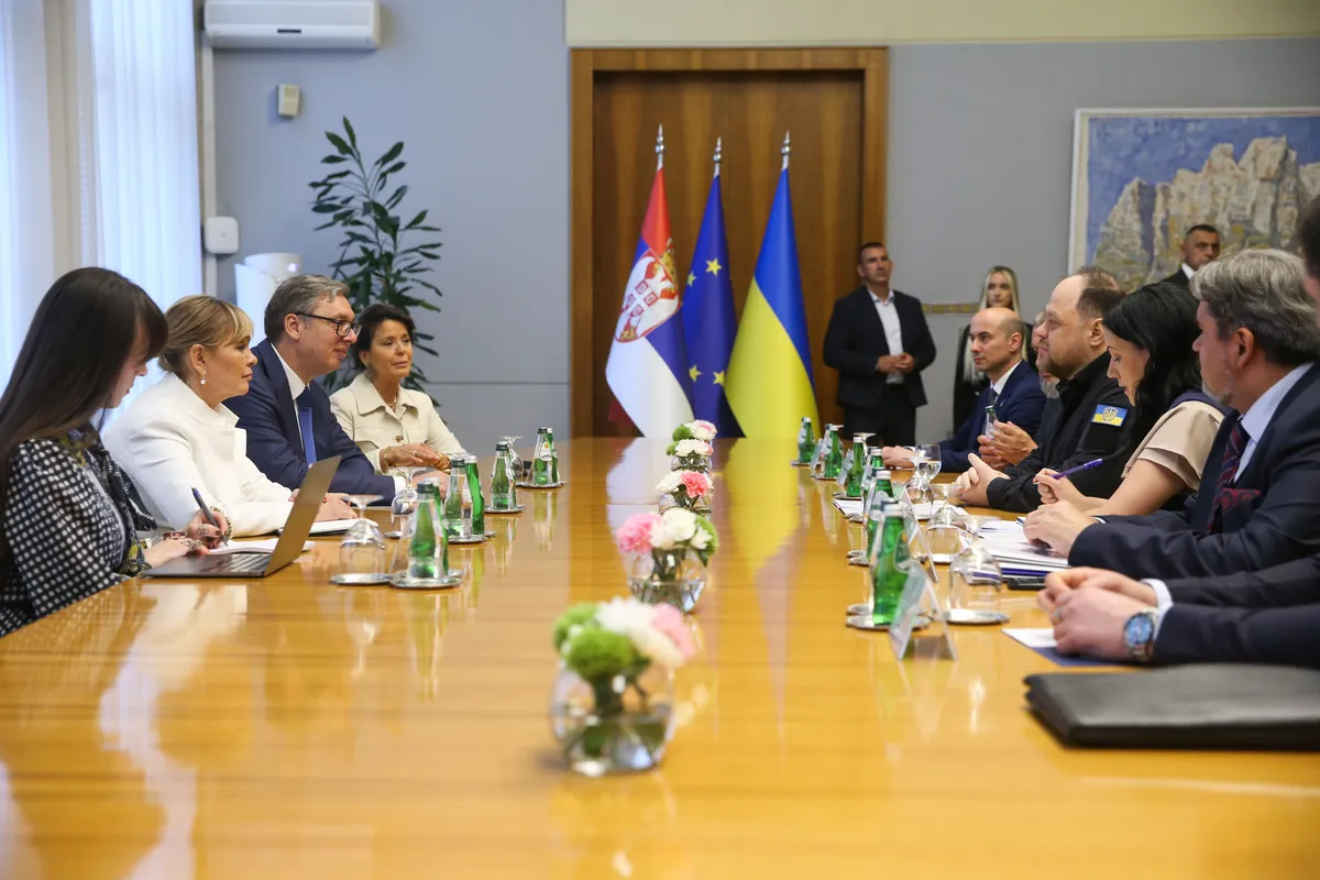 Vučić razgovarao sa predsednikom ukrajinskog parlamenta
