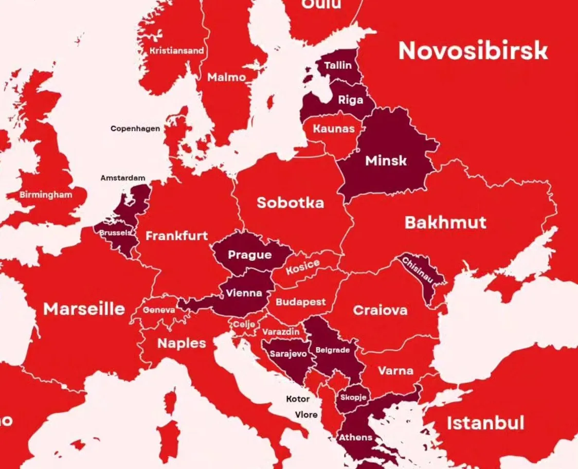 (MAPA) Spisak najopasnijih gradova u Evropi: Pogledajte od kojih gradova zaziru u Srbiji i komšiluku