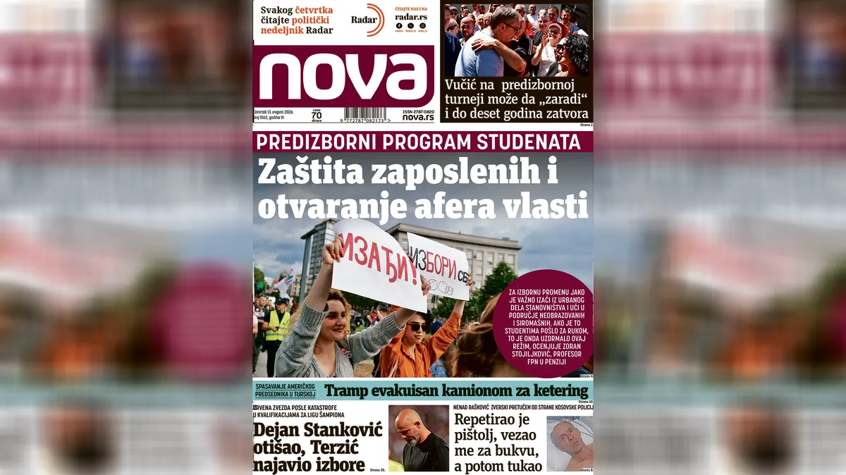 Сваки излазак Вучића у народ доказни материјал за тужилаштво