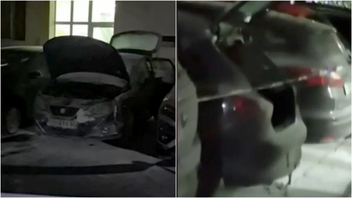 VIDEO Snimci zapaljenog automobila tužioca Vujičića, studenti pozvali večeras na protest u Valjevu