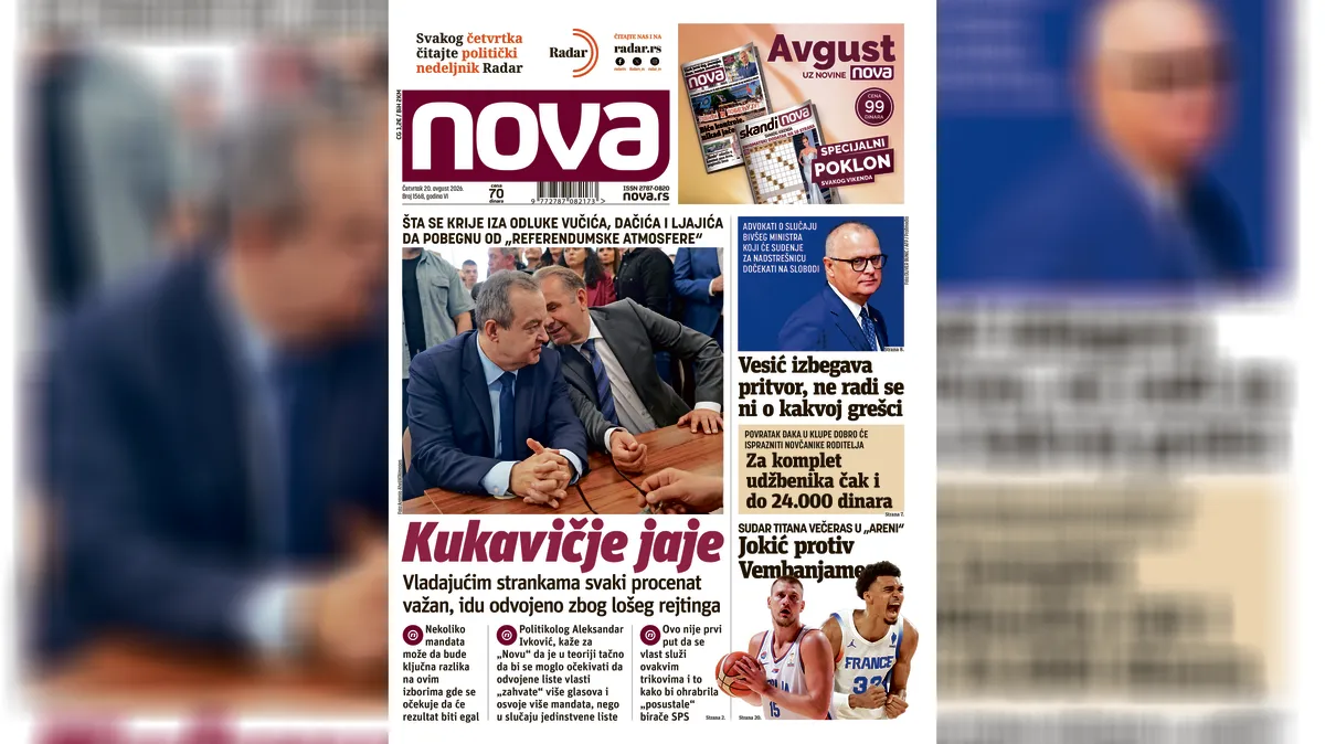 "Nova" piše: Kako vlast manipuliše preporukama ODIHR
