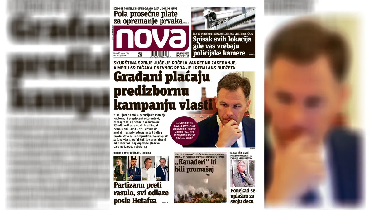 "Nova" piše: Građani plaćaju predizbornu kampanju vlasti