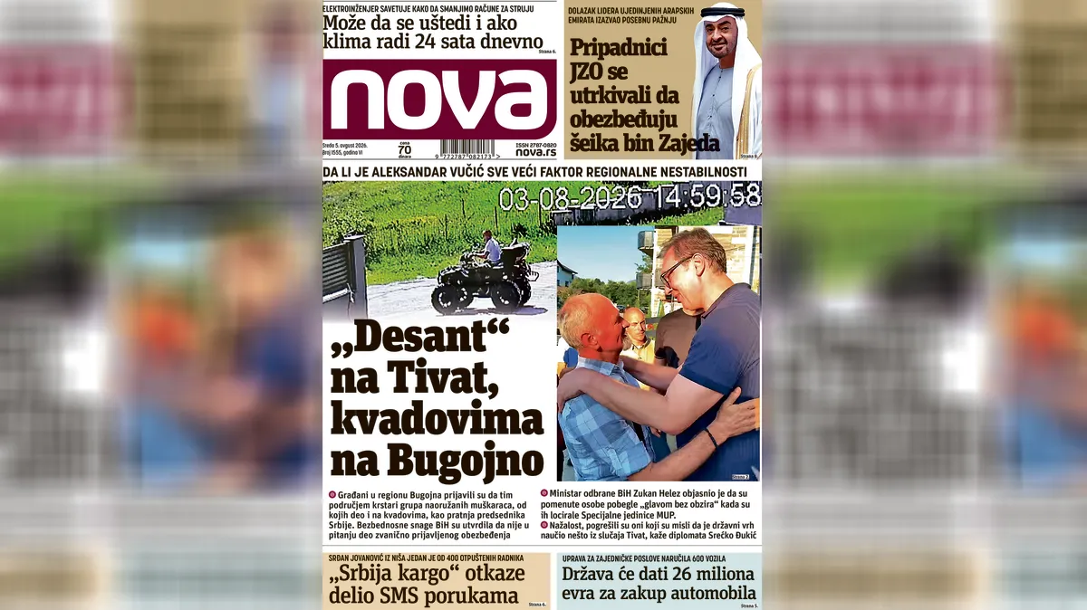 "Nova" piše: Da li je Aleksandar Vučić sve veći faktor regionalne nestabilnosti