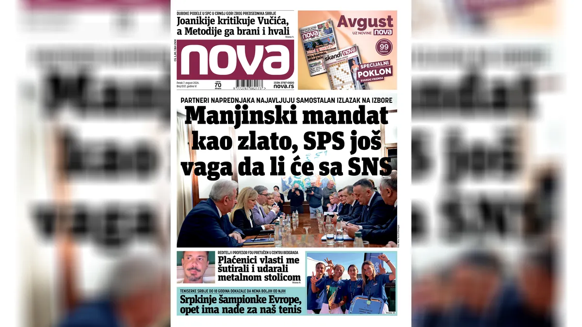"Nova" piše: Podele u Srpskoj pravoslavnoj crkvi u Crnoj Gori zbog Vučića