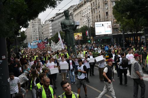 Studenti predaju listu, predaja izborne liste Studentskog pokreta foto Goran Srdanov Nova rs (111).JPG