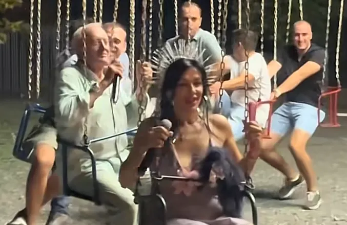 Era Ojdanić i Vendi se vozili na ringišpilu i pevali: Snimak postao hit na mrežama (VIDEO)