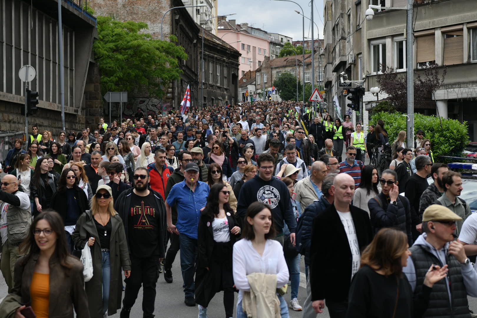 Beograd 25.05.2025. Protestna šetnja pod nazivom Pazi koga biraš, studentski protest, šetnja krugom dvojke, krug dvojke, studenti, građani, gradjani Foto: Goran Srdanov/Nova.rs