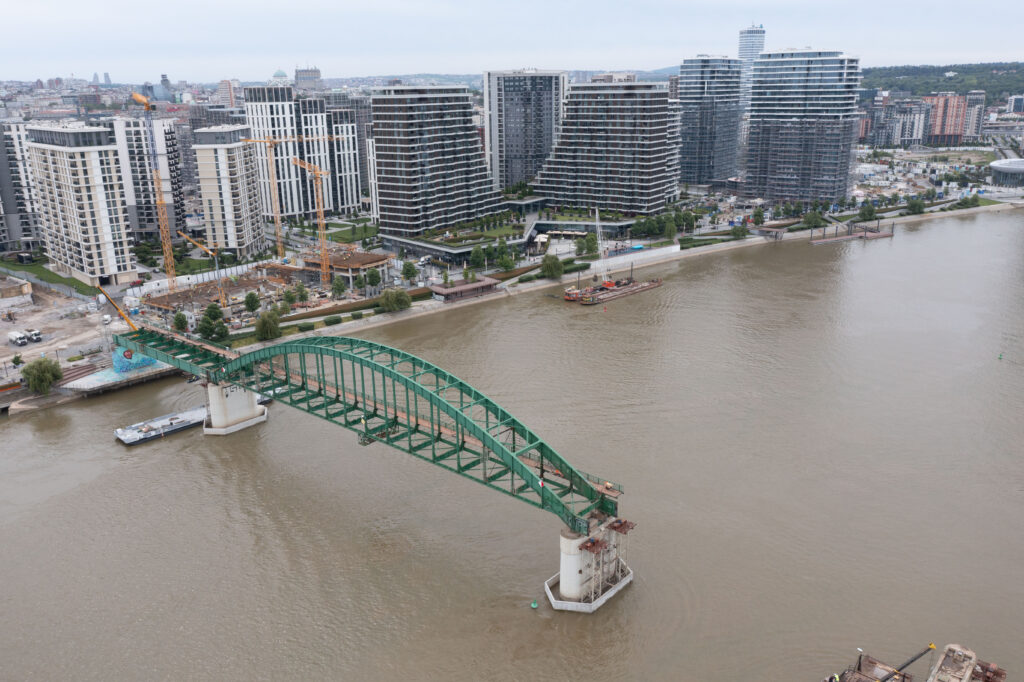 Beograd 16.05.2025. Stari savski most iz vazduha, drogan. Demontiranje, demontaža, uklanjanje, skalanjanje, rušenje Starog savskog mosta, dron Foto: Amir Hamzagić/Nova.rs