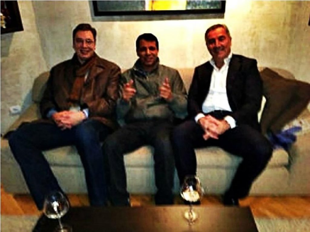 Aleksandar Vučić, Muhamed Dahlan, Milo Đukanović