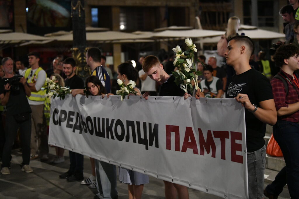 Beograd, 01.09.2025. Trg republike, Veliki protest srednjoškolaca i studenata, 10 meseci od pada nadstrešnice u Novom Sadu, protest, Foto: Vladislav Mitić/Nova.rs