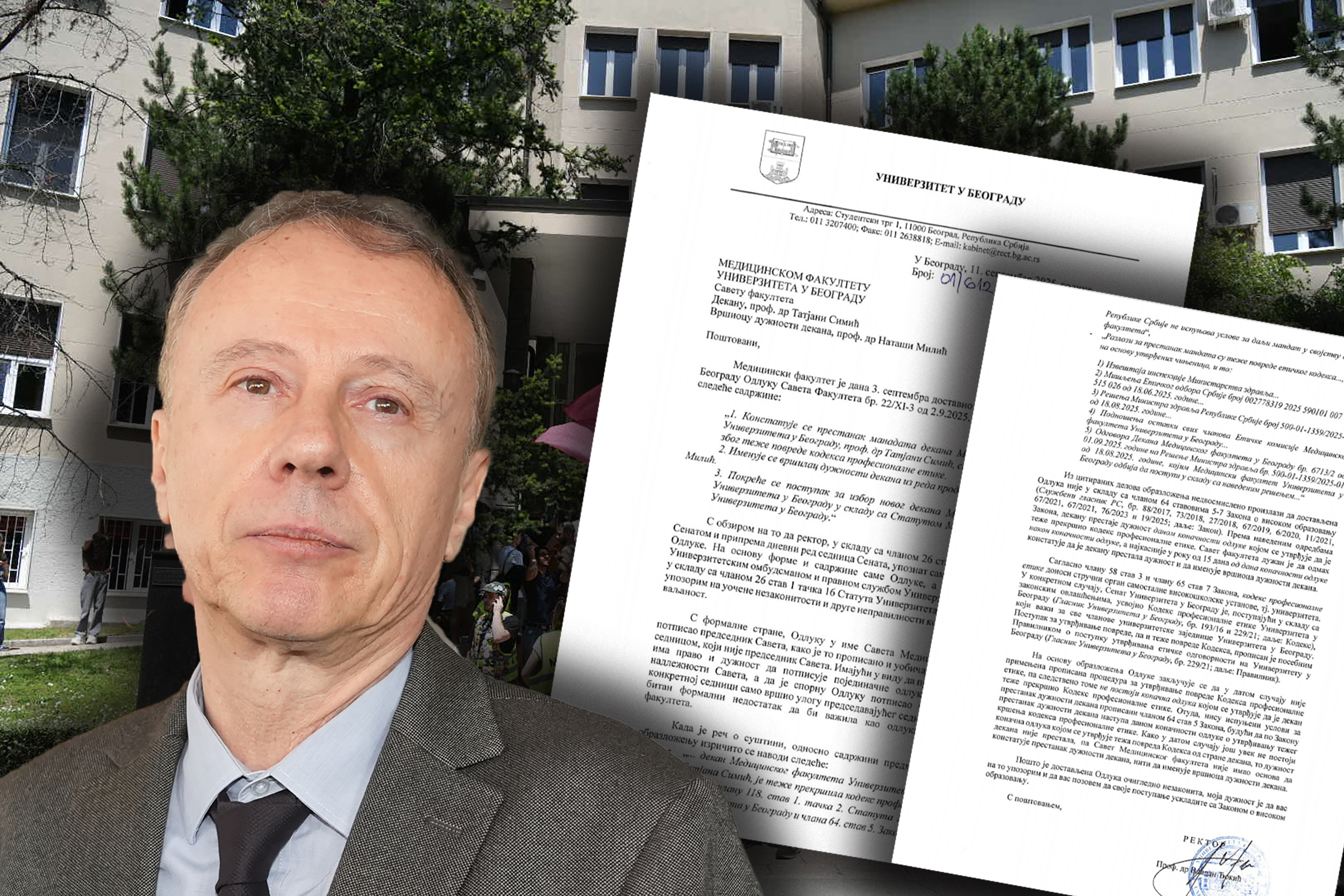 Beograd 03.06.2025. Medicinski fakultet u Beogradu, studenti, protest, studentski protest, zgrada, ulaz Foto: Goran Srdanov/Nova.rs