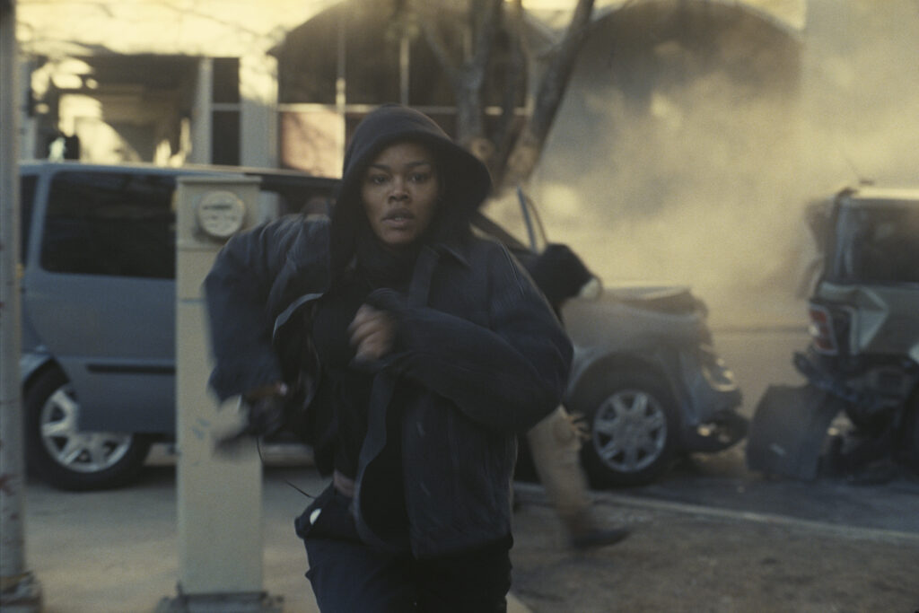This image released by Warner Bros. Pictures shows Teyana Taylor in a scene from "One Battle After Another." (Warner Bros. Pictures via AP)