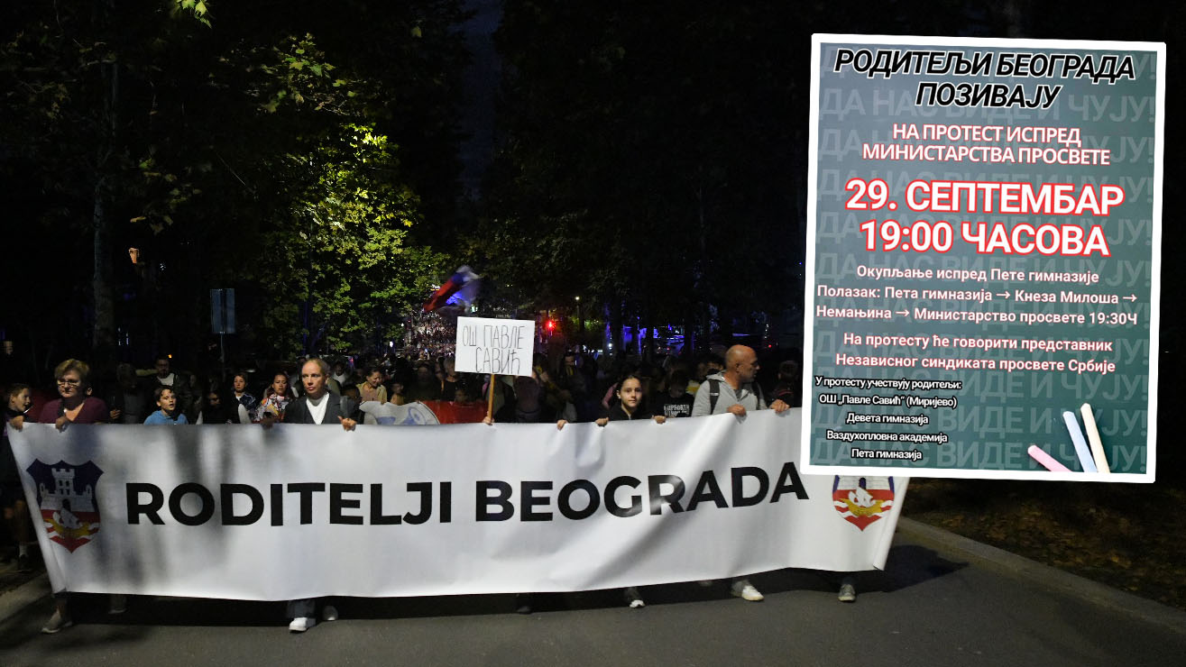 Beograd 17.09.2025. Veliki protest tri škole. Protest, skup građana, šetnja Foto: Amir Hamzgaić/Nova.rs