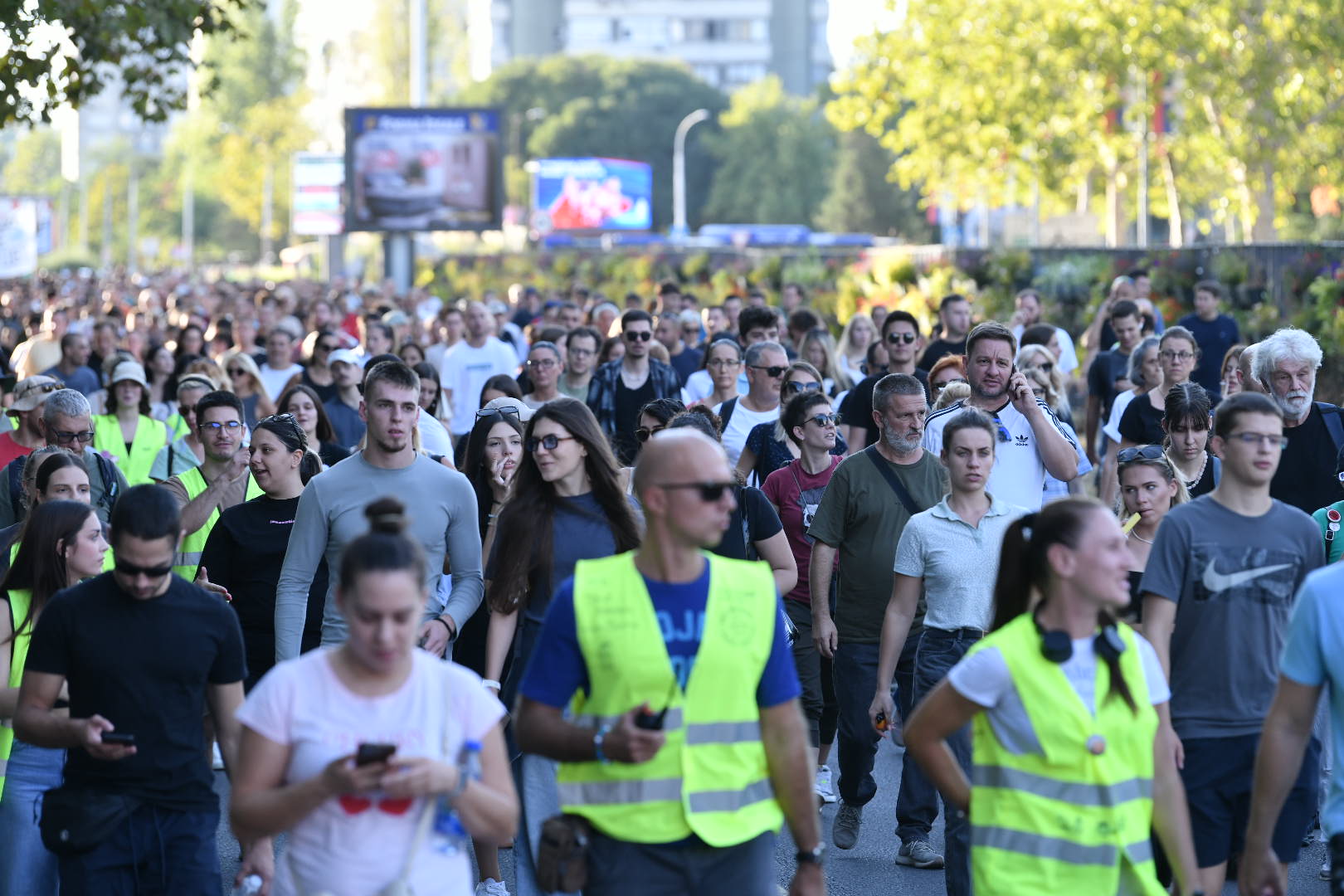 Beograd, 01.09.2025. Veliki protest srednjoškolaca i studenata, 10 meseci od pada nadstrešnice u Novom Sadu, protest Foto: Goran Srdanov/Nova.rs