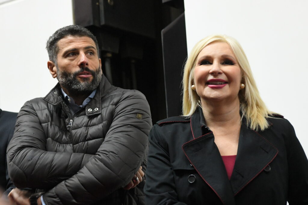 Beograd 03.10.2025. Aleksandar Šapić i Zorana Mihajlović. Železnička stanica Prokop, Beograd Centar, otvaranje brze pruge Beogad - Subotica Foto: Amir Hamzagić/Nova.rs