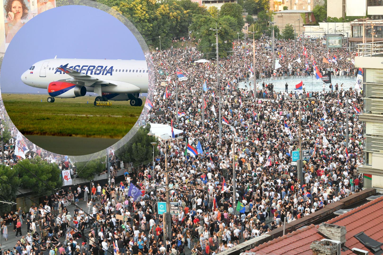 Beograd 28.06.2025. Vidimo se na Vidovdan, veliki studentski protest, Slavija, total, masovka Foto: Vladislav Mitić/Nova.rs
protest na Slaviji, neka fotka iz drona ili bilo koja masovna i pokrivalica za Er Srbiju