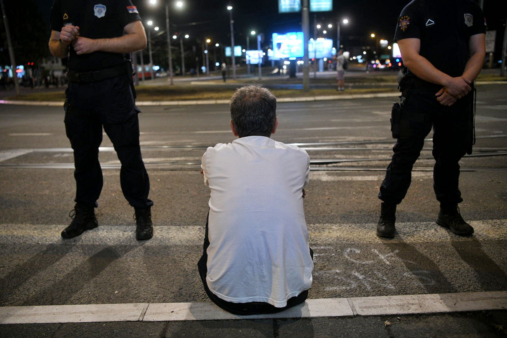 Beograd, 11.07.2025. Autokomanda blokada protest IJP interventa jedinica policije Foto: Filip Krainčanić/Nova.rs