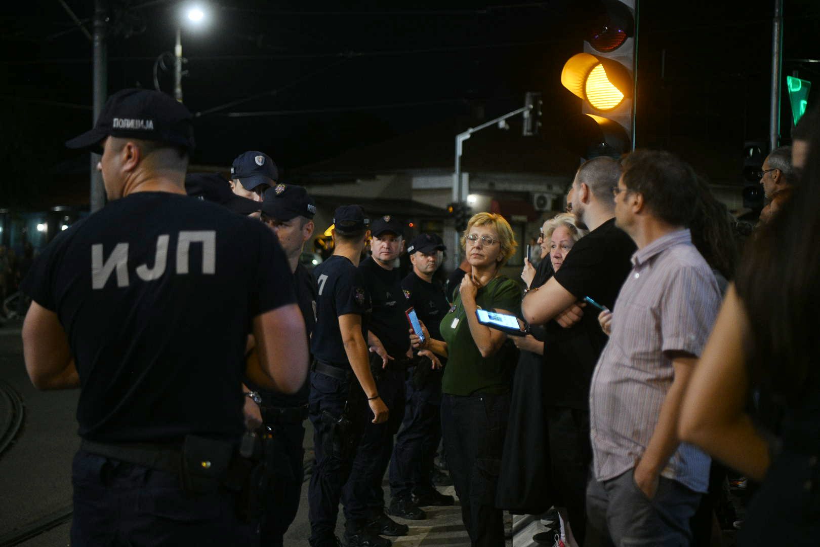 Beograd, 11.07.2025. Autokomanda blokada protest Biljana Stojković IJP interventa jedinica policije Foto: Filip Krainčanić/Nova.rs