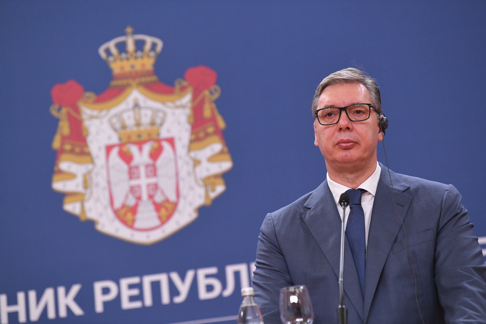 Beograd 13.08.2025. Aleksandar Vučić. Poseta ustrijskog kancelara Kristijana Štokera Beogradu Foto: Amir Hamzagić/Nova.rs